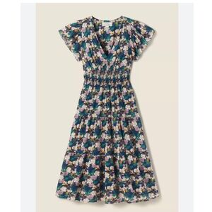 TROVATA birds of paradis Kendall Size S midi tropical vine cocktail dress